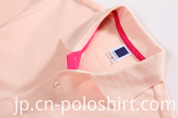 Customized Womens Screen Printing Black Polo Shirts
